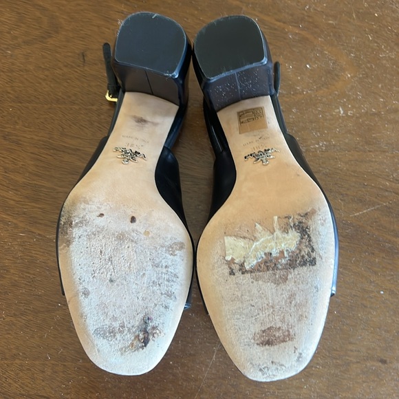 Prada Slingback Heeled Sandals Size 38.5, Excellent Condition with Dust Bag - Picture 6 of 8